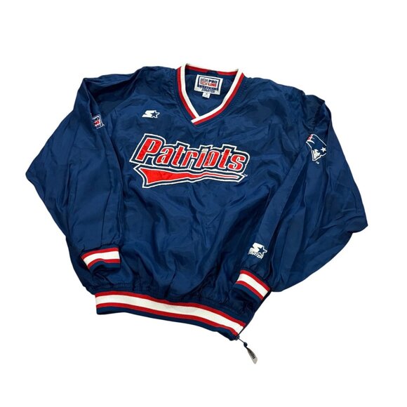 Vintage 90's Starter New England Patriots NFL Pro Line Windbreaker Jacket XL - Picture 4 of 9